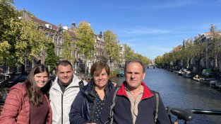 Canals d'Amsterdam amb la meva família
