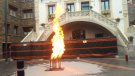Treballs en una fuita de gas a Ribes de Freser
