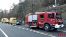 Rescatat a Ribes el conductor d'una furgoneta després de bolcar