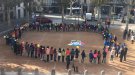 Enlairada de globus per commemorar els drets dels infants a Ripoll
