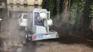 Una màquina per desinfectar la via pública dels pobles del Ripollès