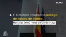 Estat d'alarma prorrogat fins el 24 de maig que ve