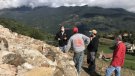 Treballs arqueològics a la torre de Campelles abans de la seva reconstrucció