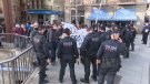Protestes per un míting electoral de VOX a Ripoll