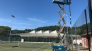 Comencen les obres a les pistes de tennis de Campdevànol