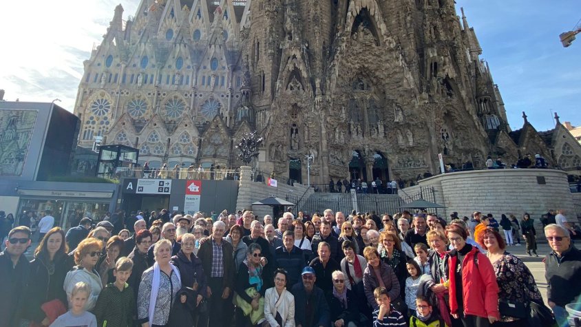 Massa Coral davant la Sagrada Família