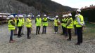 Visita d’obres a la base de manteniment ferroviari provisional de Ripoll