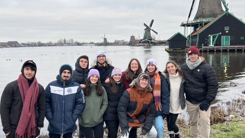 Visita a Zaanse Schans (parc temàtic dels molins) amb el meu grup d'amics