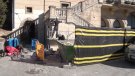 Comencen les obres a la façana de l'Ajuntament de Ripoll