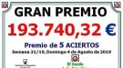 Un premi de La Primitiva cau a Ripoll